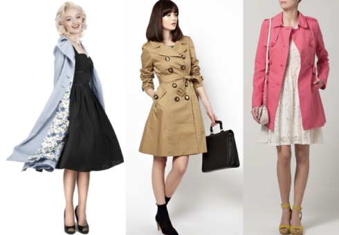 Roxy Vintage Style trench coats