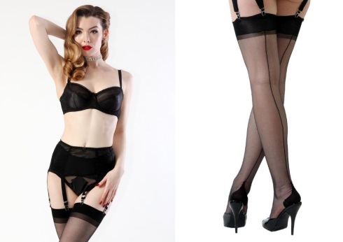 Roxy Vintage Style seamed stockings