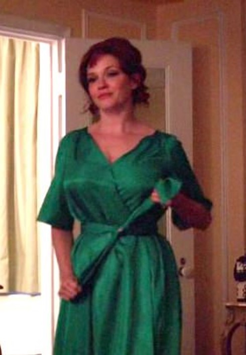 Joan Mad Men green dressing gown
