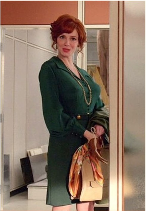 Joan Mad Men green outfit