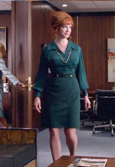 Joan Mad Men green outfit
