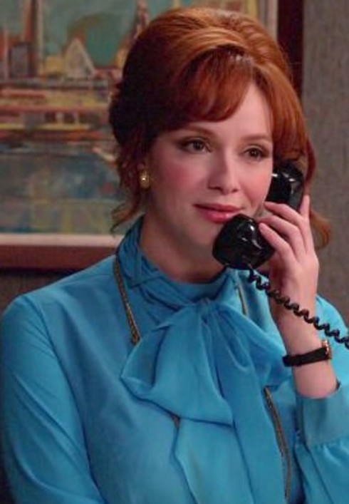 Joan Mad Men turquoise blouse