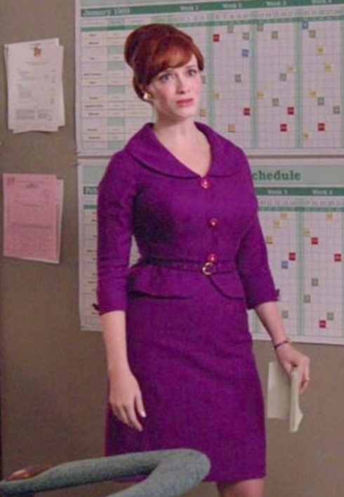 Joan purple suit