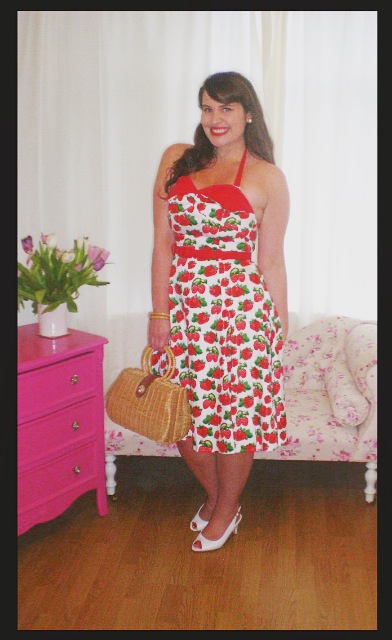 Roxy Vintage Style Collectif strawberry dress