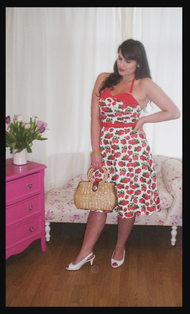 Roxy Vintage Style Collectif strawberry Ginger dress